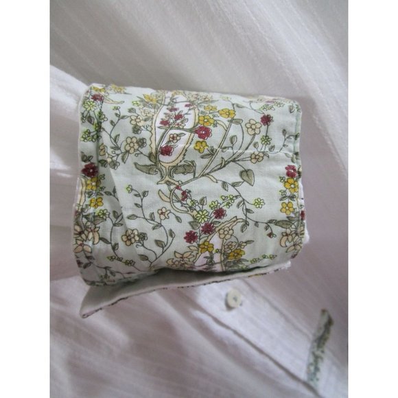 English Laundry Mod Mens Med Button Up Casual Embroidered Applique Flip Cuff EUC - Picture 5 of 16